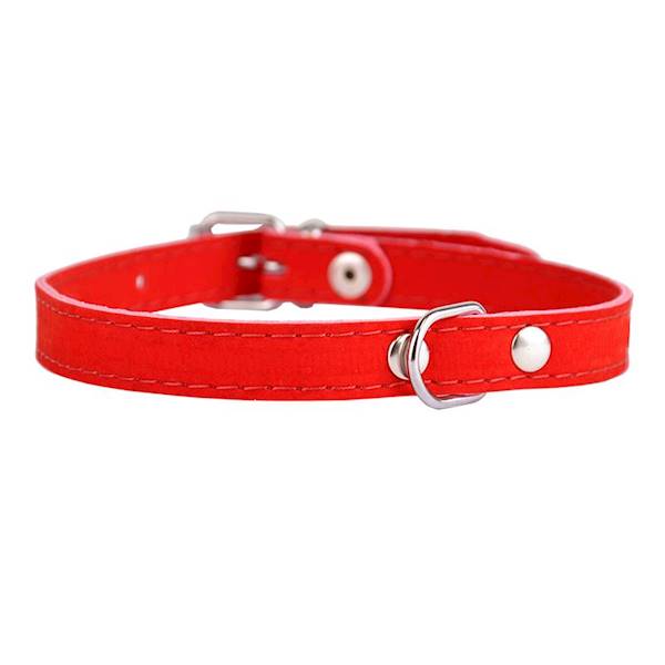OBROŻA WELUR 14mm/36cm CZERWONA