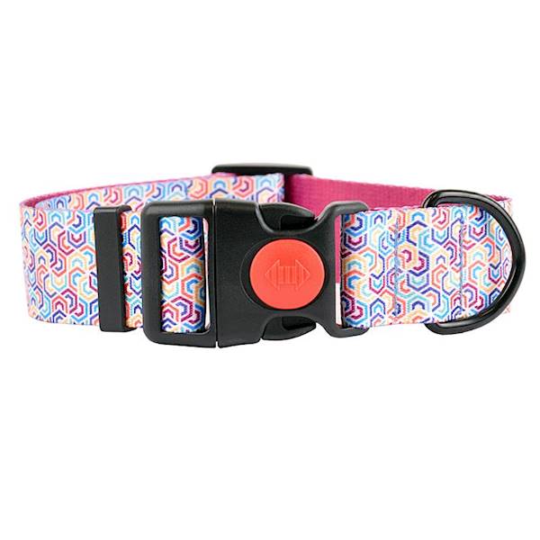 OBROŻA TAŚMA Z ZAPINKĄ IVO 40mm/ S 28-36cm GEOMETRYCZNA