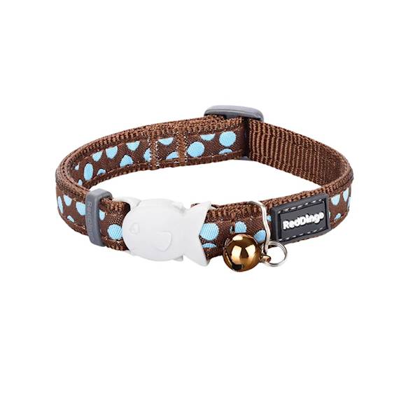 OBROŻA DLA KOTA DESIGN RED DINGO BRĄZOWA W NIEB.KROP.12mm