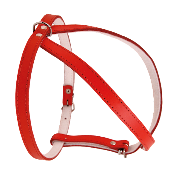 SZELKI SKÓRZANE 70cm CZERWONE