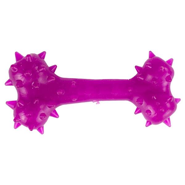 KOŚĆ Z KOLCAMI MAŁA 8cm FIOLETOWA