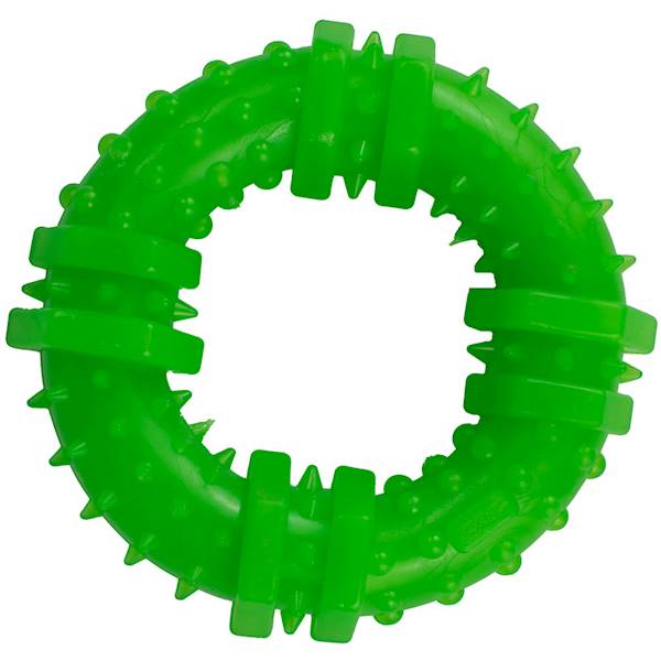 RINGO Z KOLCAMI DUŻE 12cm ZIELONE