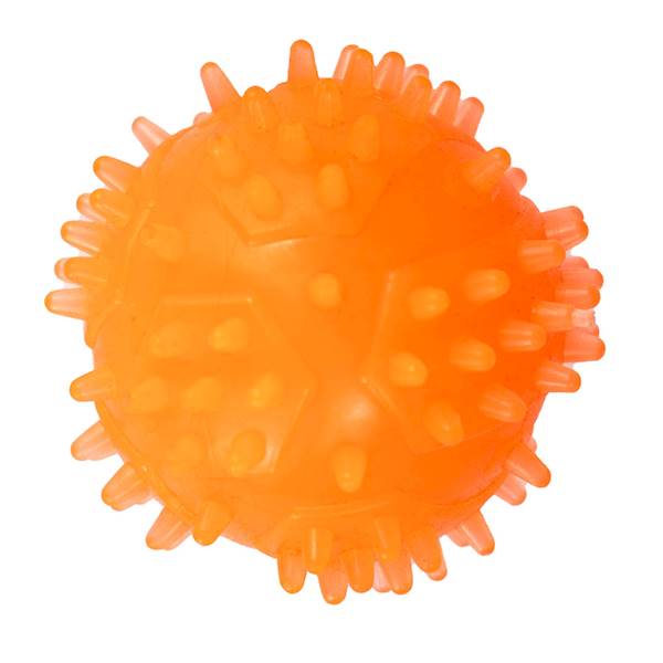 PIŁKA Z KOLCAMI MAŁA 4cm POMARAŃCZOWA