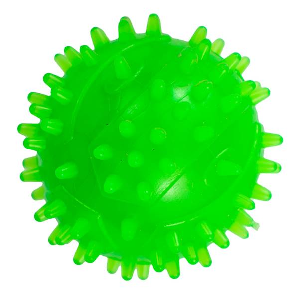 PIŁKA Z KOLCAMI ŚREDNIA 6cm ZIELONA