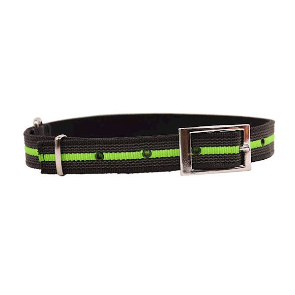 OBROŻA TAŚMA GUMOWANA 25mm/55-67cm CZARNO/ZIELONA