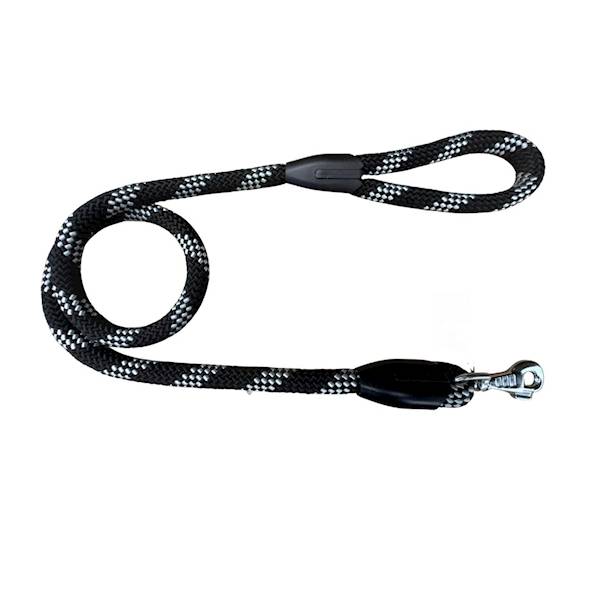 SMYCZ SZNUREK PROSTA 16mm/120cm CZARNO/SREBRNA