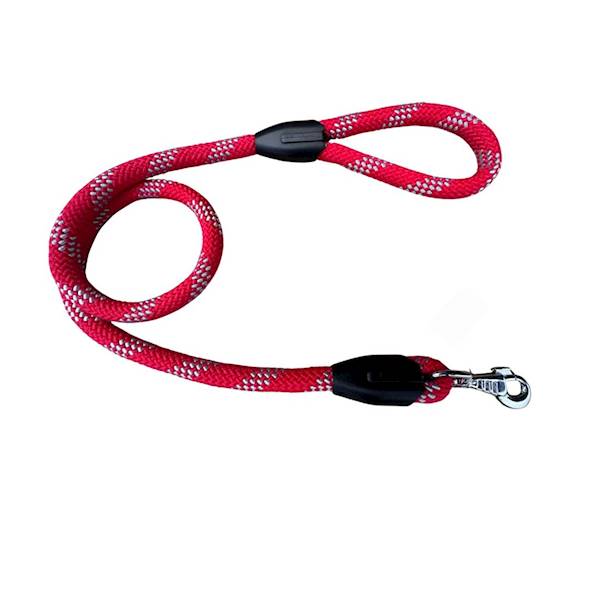 SMYCZ SZNUREK PROSTA 16mm/120cm CZERWONO/SREBRNA