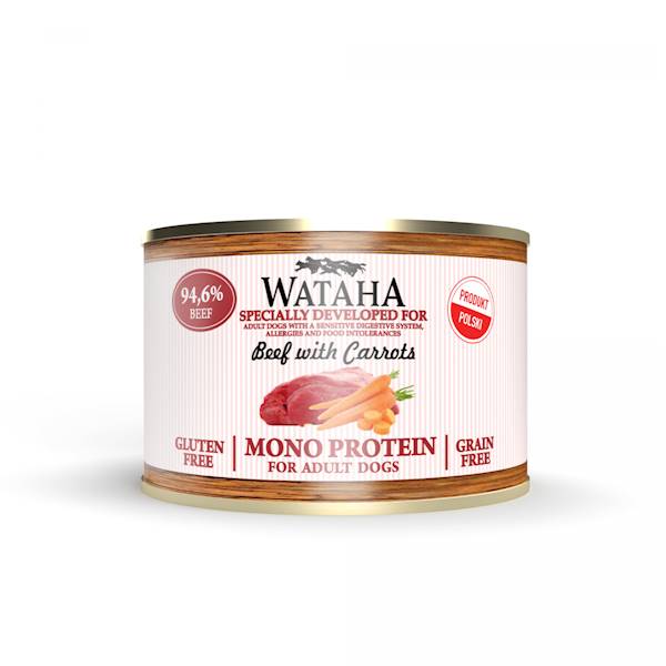 WATAHA MONO PROTEIN ADULT DOG 94,6% WOŁOWINA Z MAR