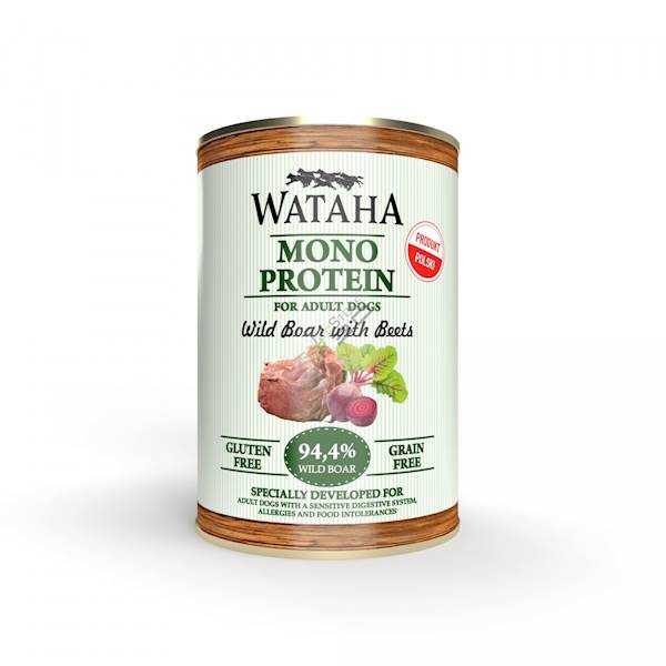 WATAHA MONO PROTEIN ADULT DOG 94,4% DZIK Z BURACZK