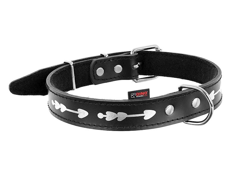 OBROŻA SKÓRZANA OZDOBNA STRZAŁKA D 22mm/53cm CZAR.