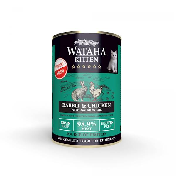 WATAHA HUNT JUNIOR CAT KRÓLIK KURCZAK 400g