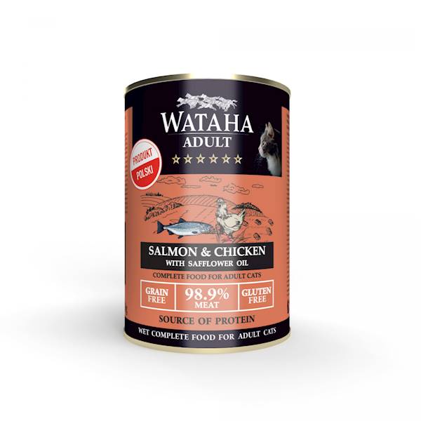 WATAHA HUNT ADULT CAT ŁOSOŚ KURCZAK 400g