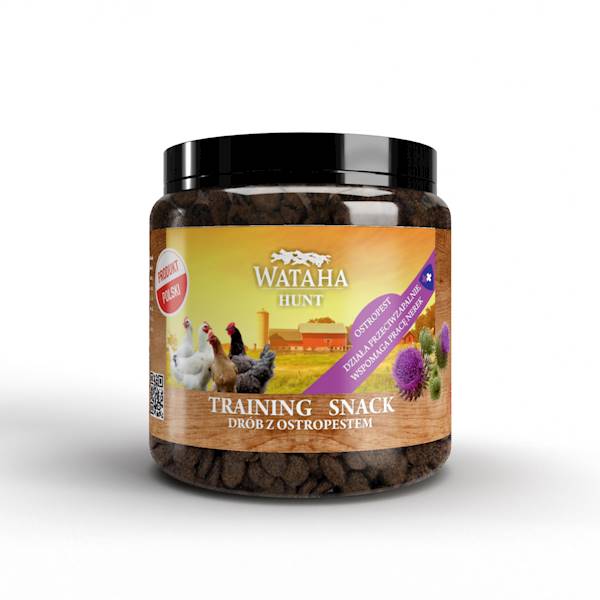 WATAHA HUNT TRAINING SNACK DRÓB Z OSTOPESTEM 300g