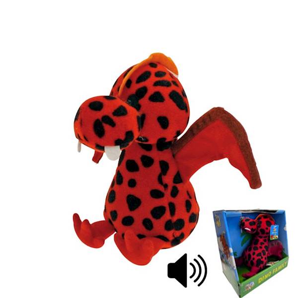 ZABAWKA PLUSZOWA DINOZAUR W PLAMY 17cm