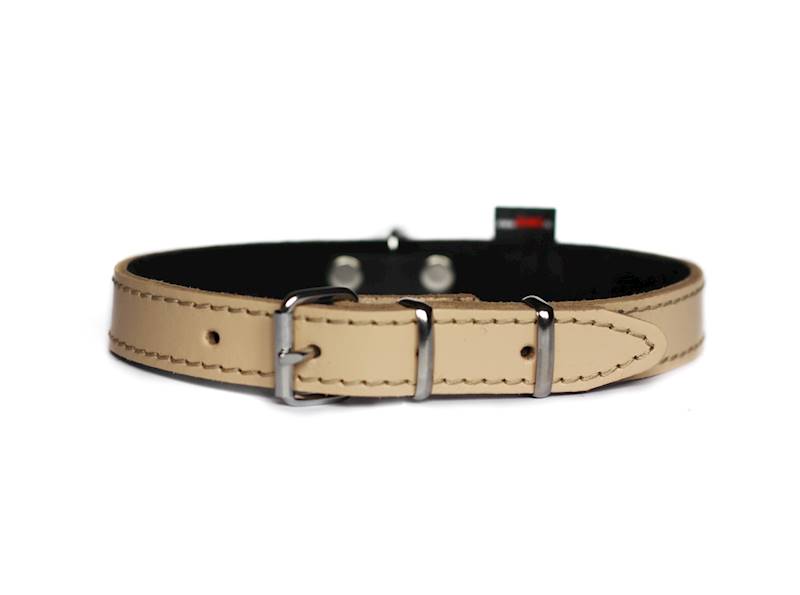 OBROŻA SKÓRZANA 30mm/63cm BEŻOWA
