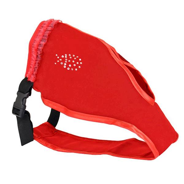 MAJTKI NA CIECZKĘ 2 OZDOBNE CZERWONE (36-42cm)