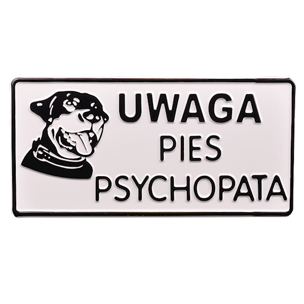 TABLICZKA METALOWA DUŻA OSTRZEGAWCZA 15x30cm 78