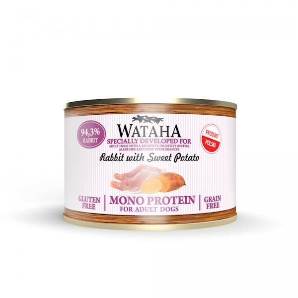 WATAHA MONO PROTEIN ADULT DOG 94,5% KRÓL.BAT. 185g