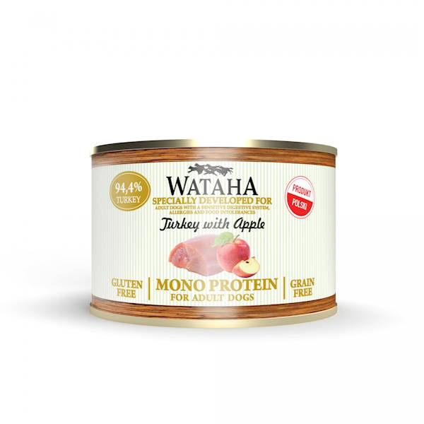 WATAHA MONO PROTEIN ADULT DOG 94,4% INDYK Z JABŁKI