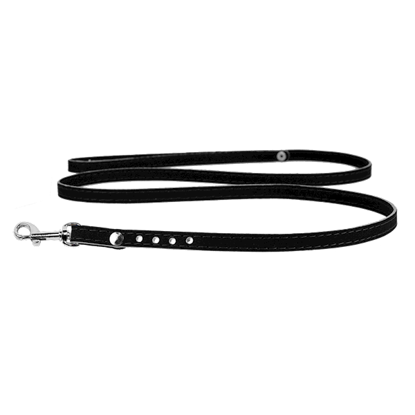 SMYCZ WELUR-CYRKONIA DLA KOTA 12mm/120cm CZARNA