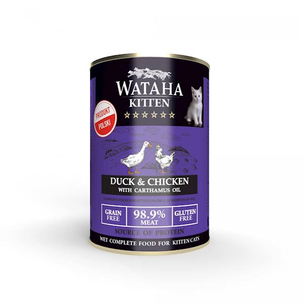 WATAHA HUNT JUNIOR CAT KACZKA KURCZAK 400g