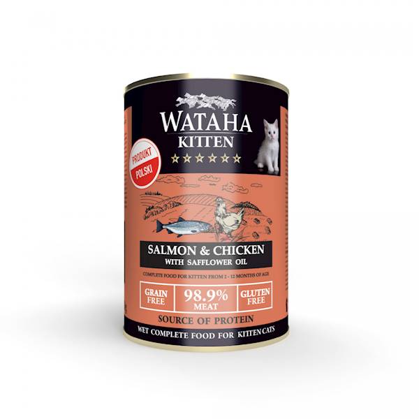 WATAHA HUNT JUNIOR CAT ŁOSOŚ KURCZAK 400g