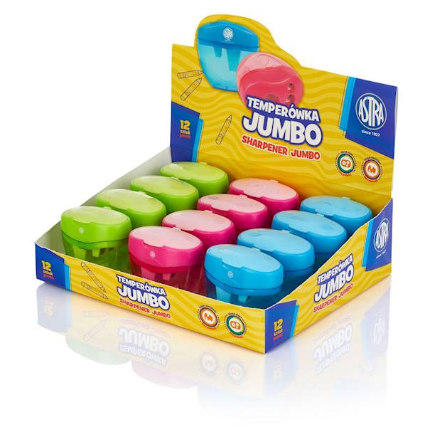 Temperówka JUMBO ASTRA 3 otwory z pojemnikiem