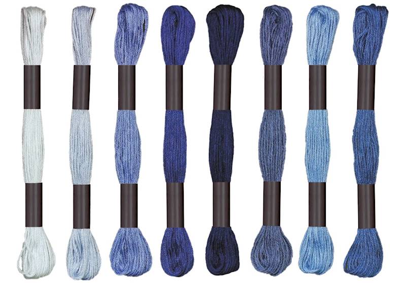 Mulina - tonacja niebieska - 8szt/8m (462571)
