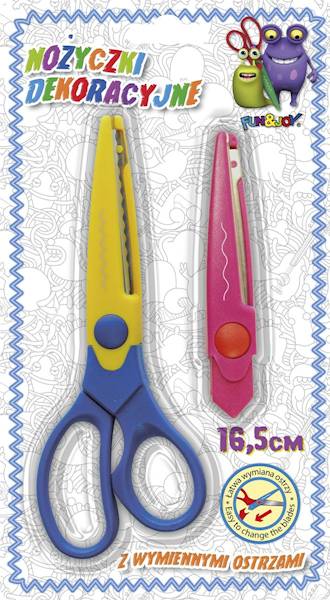 Nożyczki dekoracyjne Titanum z wymiennym ostrzem