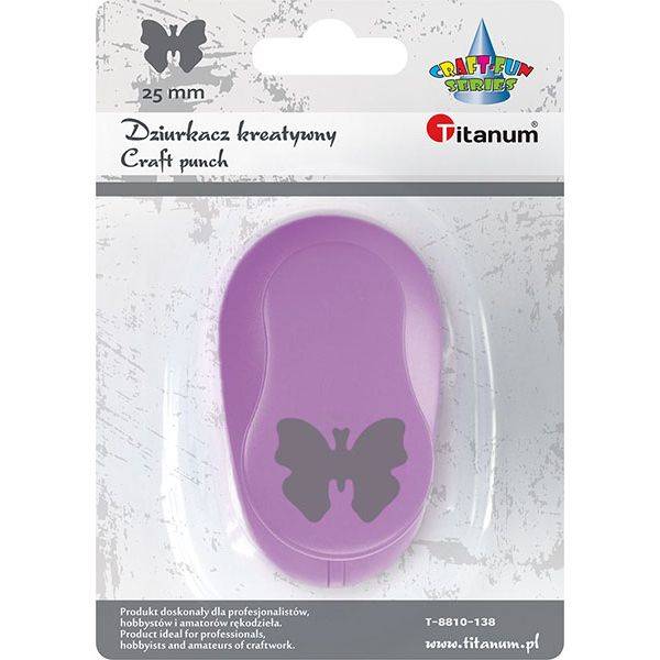 Dziurkacz ozdobny Titanum 25mm motyl 