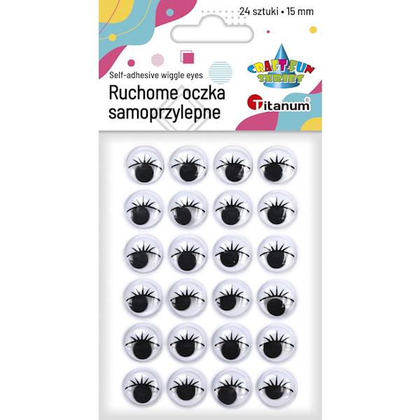 Ruchome oczka samoprzylepne 24 szt.