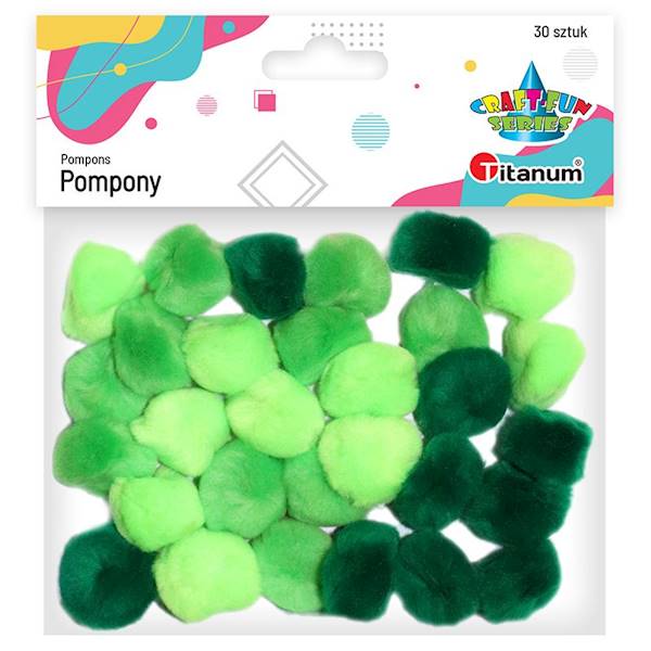 Pompony zielony 30 szt. (283065)