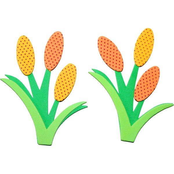 Dekoracje piankowe Titanum 5 szt. kwiaty 
