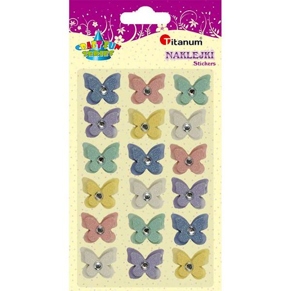 Naklejka (nalepka) motyle 3D (373278)