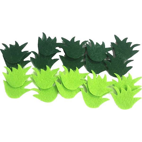 Dekoracje filcowe Titanum trawka 20 szt.