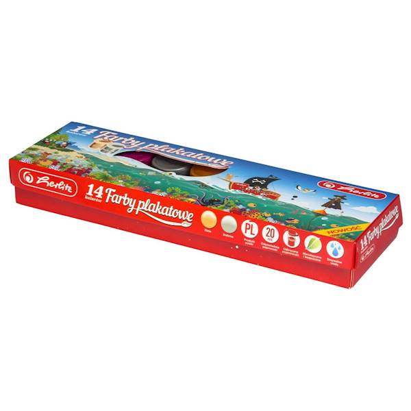 Farby plakatowe 14 k Herlitz