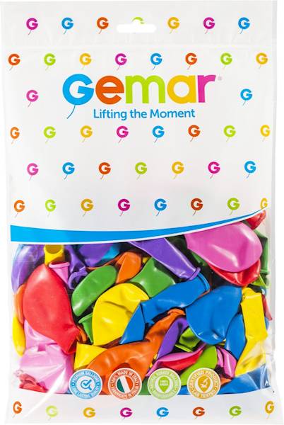 Balony Gemar pastelowy mix 100 sztuk 