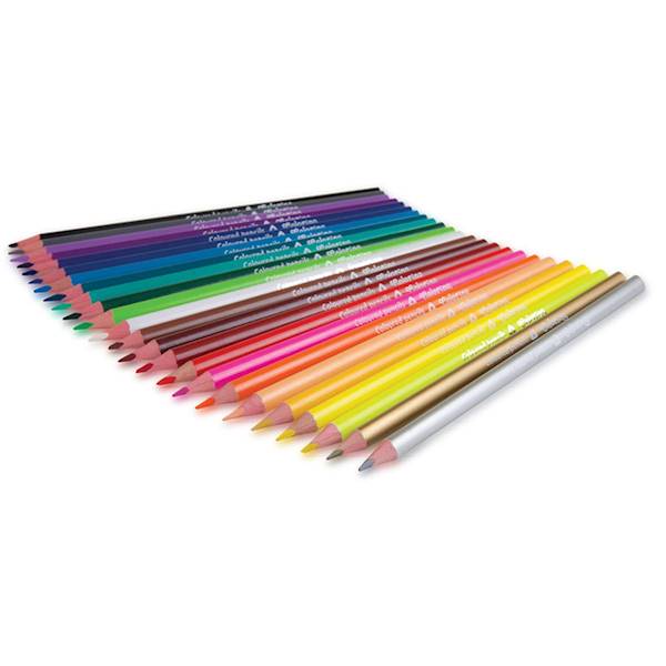 Kredki ołówkowe 24 trójkątne colorino 