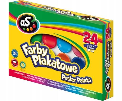 Farby plakatowe AS 24 kolory