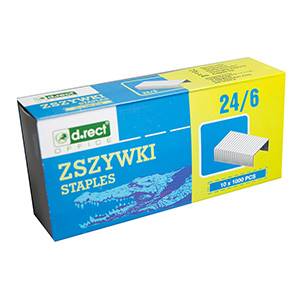 Zszywki d.rect 24 /6 a'1000 