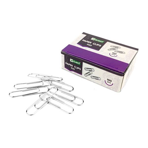 Spinacze metalowe d.rect okrągłe 33mm a'100