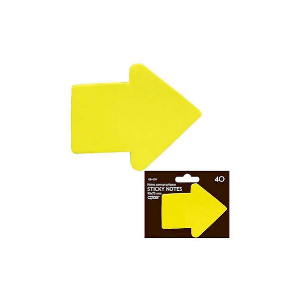 Blok samoprzylepny Grand 90x75mm strzałka