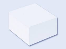 Kostka biała nieklejona Wektor 85x85x35mm