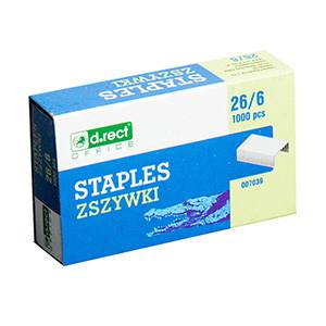 Zszywki d.rect 26/6 a'1000