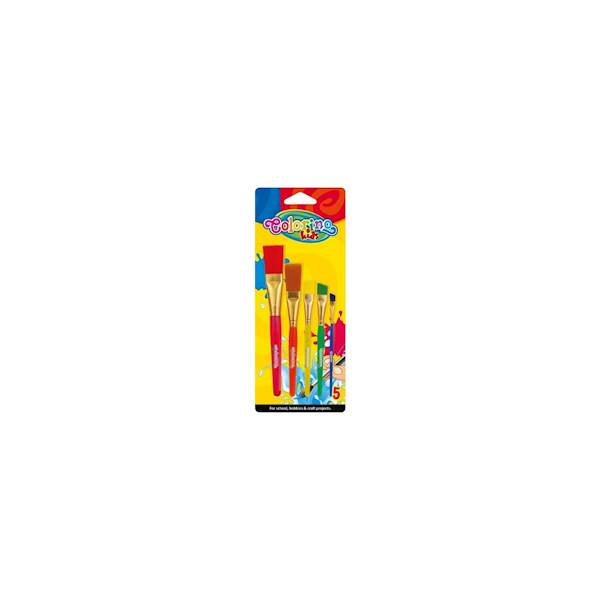 Pędzle Colorino Jumbo 5 szt.