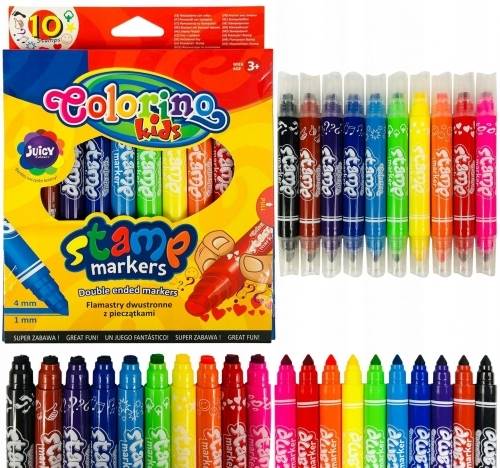 Pisaki pieczątki Colorino 10 kol