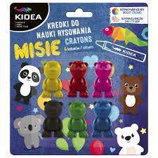 Kredki do nauki rysowania KIDEA Misie