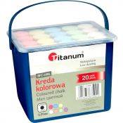 Kreda chodnikowa 20 szt. kolorowa Titanum
