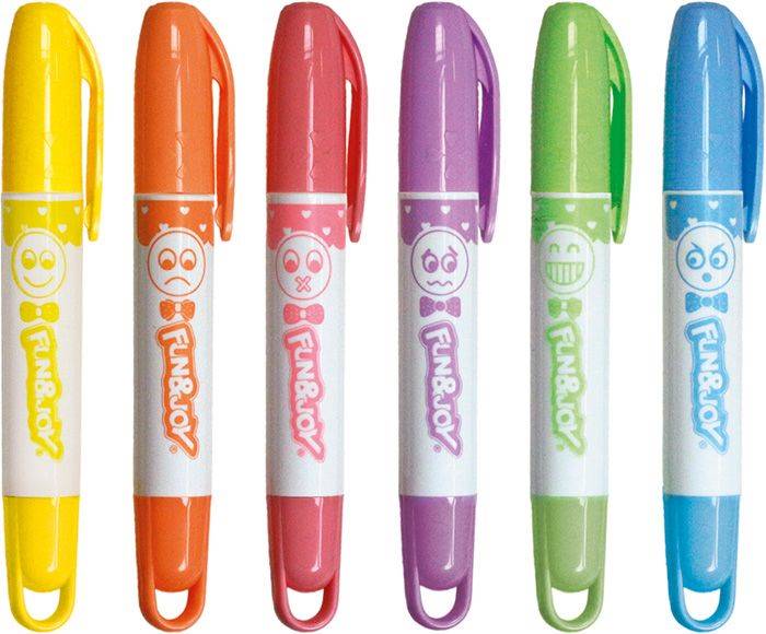 Zakreślacze zapachowe 6 kol. Jumbo Fun&Joy