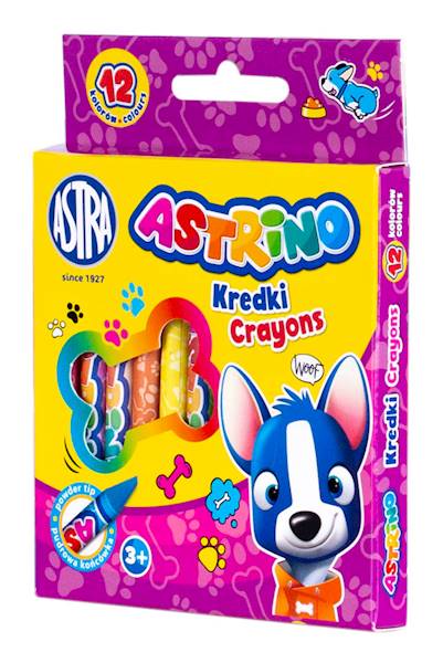 Kredki grafionowe 12 kolorów Astrino